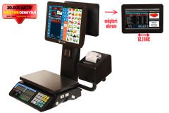Pos Terazi | Manav Barkod Sistemi | Çift Ekran