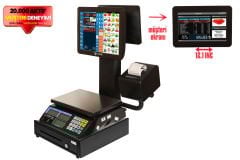 Pos Terazi | Manav Barkod Sistemi | Çift Ekran