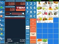 Pos Terazi | Manav Barkod Sistemi | Çift Ekran + Okuyucu