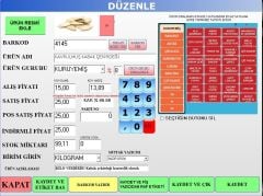 Posterazi Kuruyemiş Barkod Sistemi Çift ekran