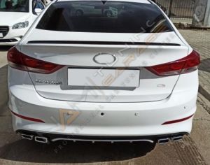 HYUNDAİ ELANTRA 2016-2019 IÇIN UYUMLU 4 EGZOZ SILVER DIFÜZÖR