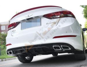 HYUNDAİ ELANTRA 2016-2019 IÇIN UYUMLU 4 EGZOZ PIANO BLACK DIFÜZÖR
