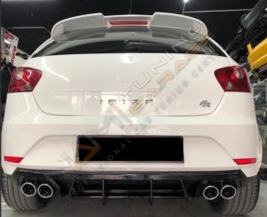 Seat İbiza 2012-2018 Difüzör Çift Çıkış Egzoz Uçlu Parlak Siyah