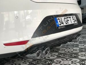 Seat Leon mk3 Çift Çıkış Difüzör Egzoz Uçlu İthal 2013-2018