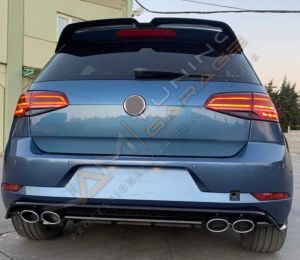 GOLF 7,5 2018-2020 IÇIN UYUMLU R DIFÜZÖR + EGZOZ UCU