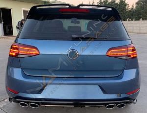 VW GOLF 7,5 2018-2020 IÇIN UYUMLU R DIFÜZÖR + EGZOZ UCU