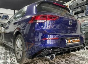 Golf 8 GTİ Difüzör Parlak Siyah ÇIFT EGZOZ (Life,Style,Impression Paket için)