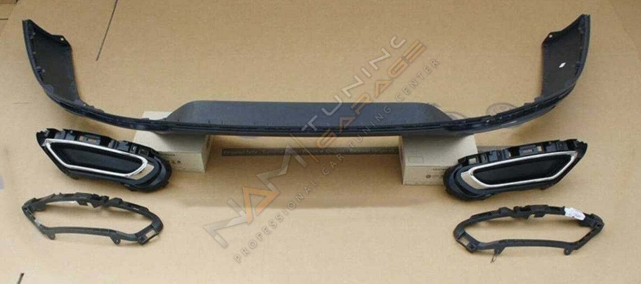 VW PASSAT 2015+ IÇIN UYUMLU B8 R-LINE ARKA TAMPON DIFÜZÖR