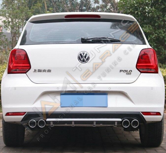 VW POLO 2014-2018 IÇIN UYUMLU MK5 4 EGZOZ DIFÜZÖR - SILVER