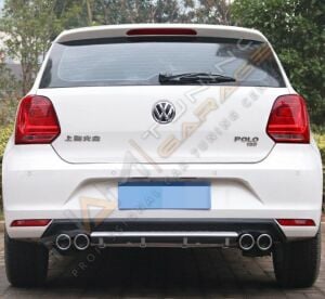 Polo M5 4 Egzoz Difüzör Gri 2014-2018 arası uyumlu