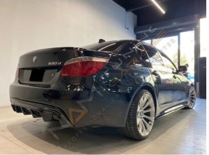 BMW E60 Vorstainer Difüzör Sağ Sol Çift Çıkış Piano Black 2003-2010