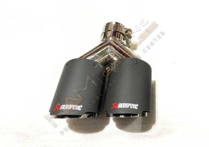 AKRAPOVIC EGZOZ 2LI 90 mm çift çıkıs