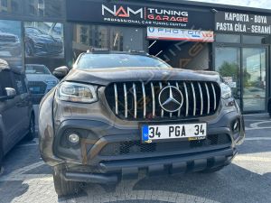 Mercedes XClass Siyah Ön Koruma PST24 X Class