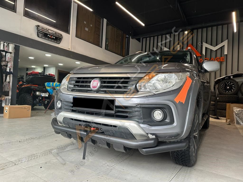 Fiat Fullback Siyah Ön Koruma PST24