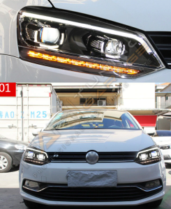 VW POLO B8 GÖRÜNÜM  2010-2017 IÇIN UYUMLU LED FAR FULL LED