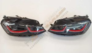 Golf 7 Mk7 J Led Far GTI Kırmızı 2012-2017 arası uyumlu