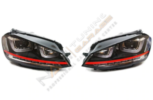 Golf 7 U Led Far GTI Kırmızı 2012-2018