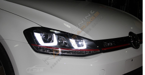 Golf 7 U Led Far GTI Kırmızı 2012-2018