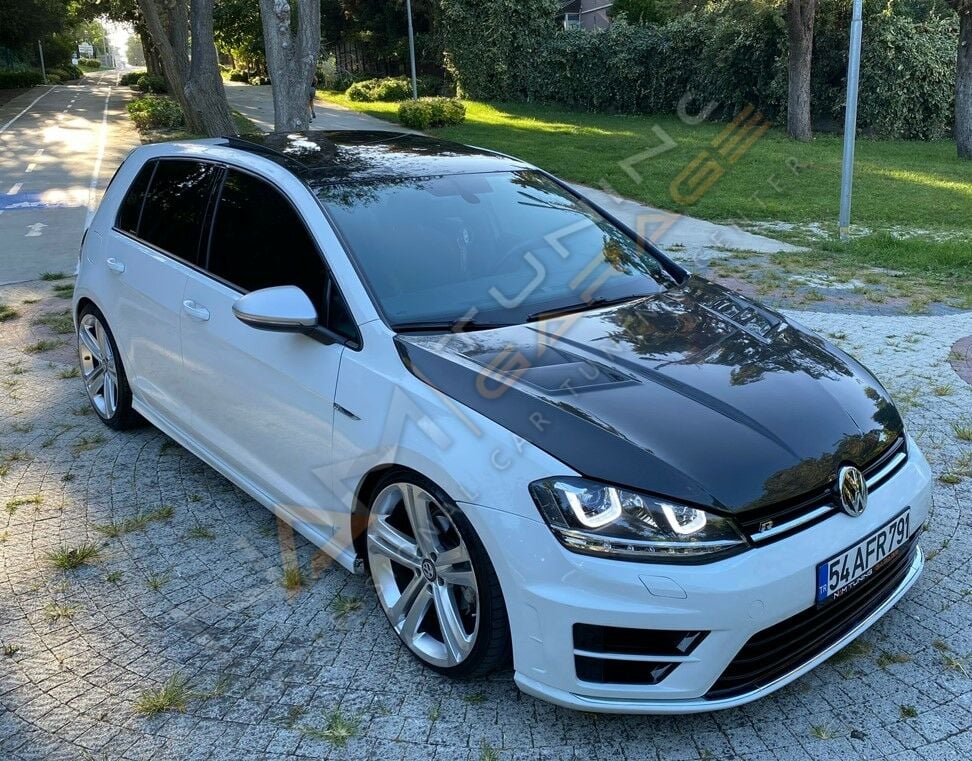 VW GOLF 7 IÇIN UYUMLU U LED FAR SILVER HAREKETLI