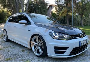 GOLF 7 IÇIN UYUMLU U LED FAR SILVER HAREKETLI