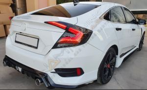 HONDA CIVIC FC5 2016-2021 IÇIN UYUMLU OMURGA LED STOP TRANSPARAN