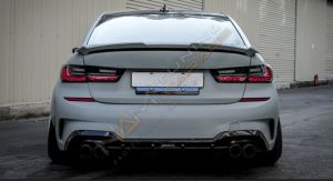 BMW 3 SERISI G20 IÇIN UYUMLU DRAGON LED STOP - KIRMIZI-füme