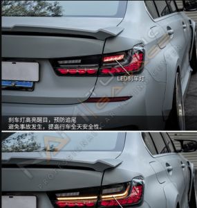 BMW 3 SERISI G20 IÇIN UYUMLU DRAGON LED STOP - KIRMIZI-füme