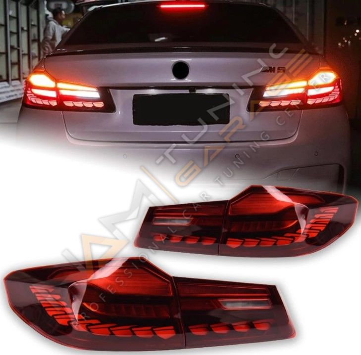 BMW G30 IÇIN UYUMLU DRAGON LED STOP - KIRMIZI / SMOKE