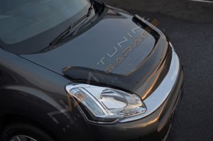 Peugeot Partner Tepee Kaput Rüzgarlığı 2009-2018 arası Piano Black