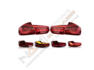 BMW F30 3 SERISI IÇIN DRAGON LED STOP DINAMIK ANIMASYONLU - KIRMIZI