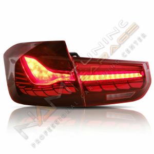 BMW F30 3 SERISI IÇIN DRAGON LED STOP DINAMIK ANIMASYONLU - KIRMIZI