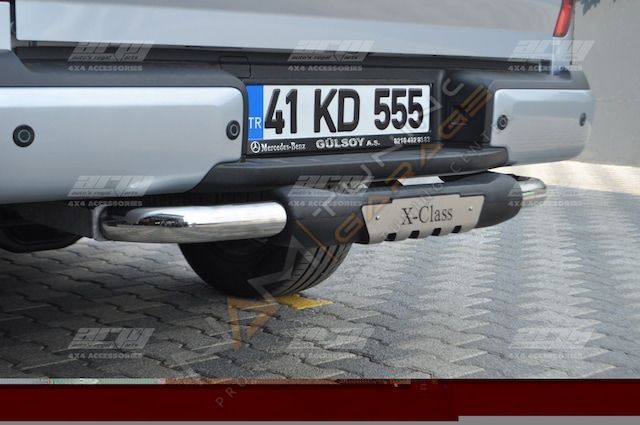 Mercedes X-Class Arka Basamak X-Class YAZILI Gri ve Siyah Seçenekli PAK25