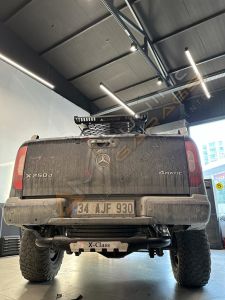 Mercedes X-Class Arka Basamak X-Class YAZILI Gri ve Siyah Seçenekli PAK25