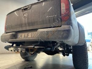 Mercedes X-Class Arka Basamak X-Class YAZILI Gri ve Siyah Seçenekli PAK25