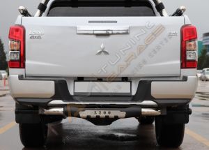 Mitsubishi L200 Arka Basamak L200 YAZILI Gri ve Siyah Seçenekli PAK25