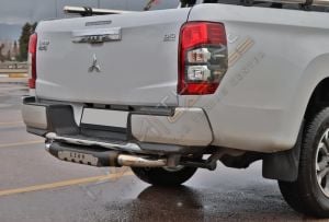 Mitsubishi L200 Arka Basamak L200 YAZILI Gri ve Siyah Seçenekli PAK25