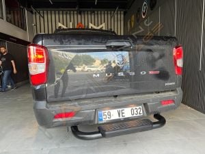 Ssangyong Musso Arka Basamak Gri ve Siyah Seçenekli PAK28