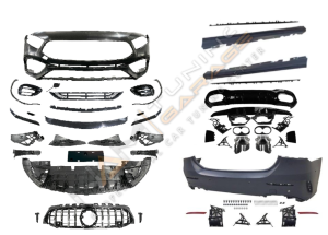 W177 2018+ A SERISI SEDAN IÇIN UYUMLU A45 BODY KIT (ARKA TAMPONLU SET)