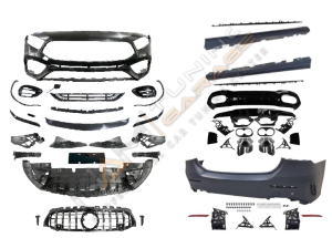 W177 A45 BODY KIT 2018+ A SERISI SEDAN IÇIN UYUMLU (ARKA TAMPONLU SET)