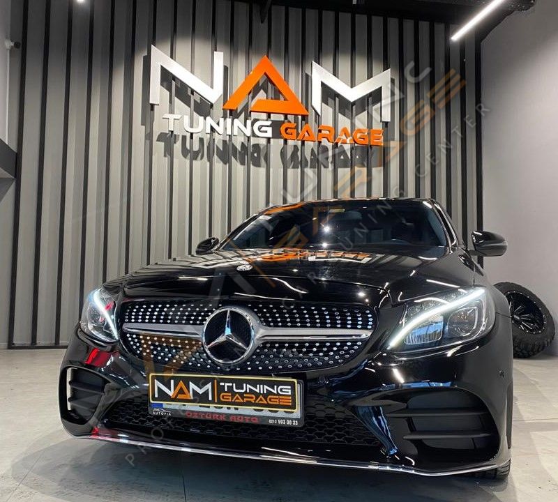 MERCEDES W205 C SERISI IÇIN UYUMLU MAKYAJLI AMG GÖRÜNÜM ÖN TAMPON