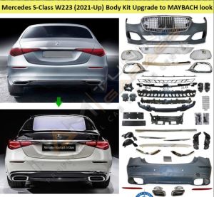 MERCEDES W223 S SERISI IÇIN UYUMLU 2021+ MAYBACH GÖRÜNÜM BODY KIT