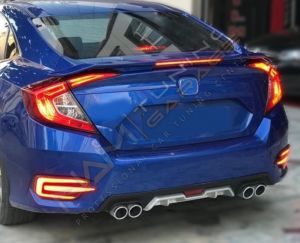 HONDA CIVIC FC5 2016-2021 IÇIN UYUMLU ARKA SIS E DIZAYN