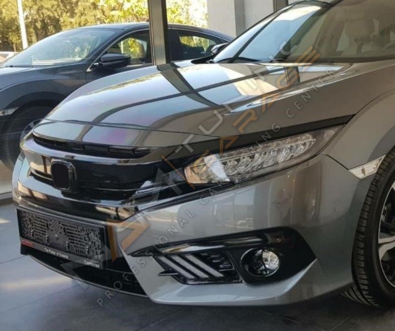 HONDA CIVIC FC5 2016-2020 IÇIN UYUMLU MAKYAJSIZ KASA ON SIS LEDI UZUN 3 ÇIZGI HAREKETLI SINYALLI