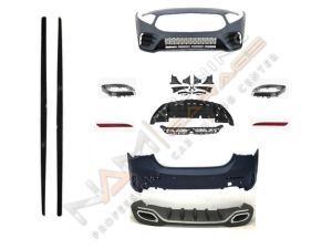 MERCEDES  W177 SEDAN A SERISI IÇIN UYUMLU AMG SET (ÖN ARKA TAMPON , DIAMOND PANJUR,MARSPIYEL,EGZOZLAR)