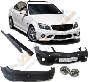 MERCEDES W204 2007-2011 IÇIN UYUMLU C63 BODY KIT (MAKYAJSIZ)