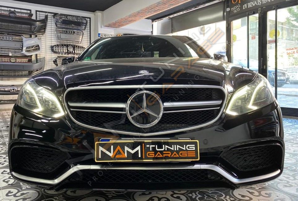 MERCEDES W212 IÇIN UYUMLU E63 BODY KIT (2013-2015) (ÖN TAMPON-DIFÜZÖR-EGZOZ-MARSPIYEL)