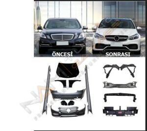 Mercedes W212 Uyumlu Makyajlı E63 Çevirme Facelift Body Kit