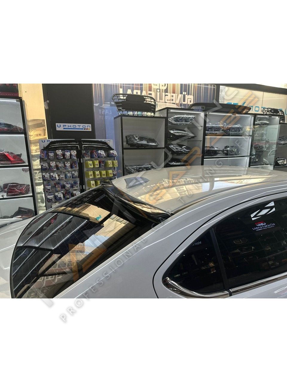 Honda City Cam Üstü Spoiler (Plastik)  2022+ Piano Black Vakum Plastik