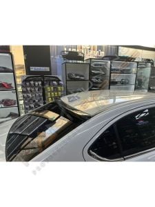 Honda City Cam Üstü Spoiler (Plastik)  2022+ Piano Black Vakum Plastik