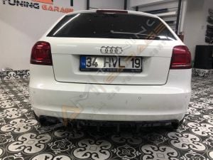 Audi A3 HB 2 Kapı S3 Difüzör Soldan Çift Çıkış 2008-2012 arası